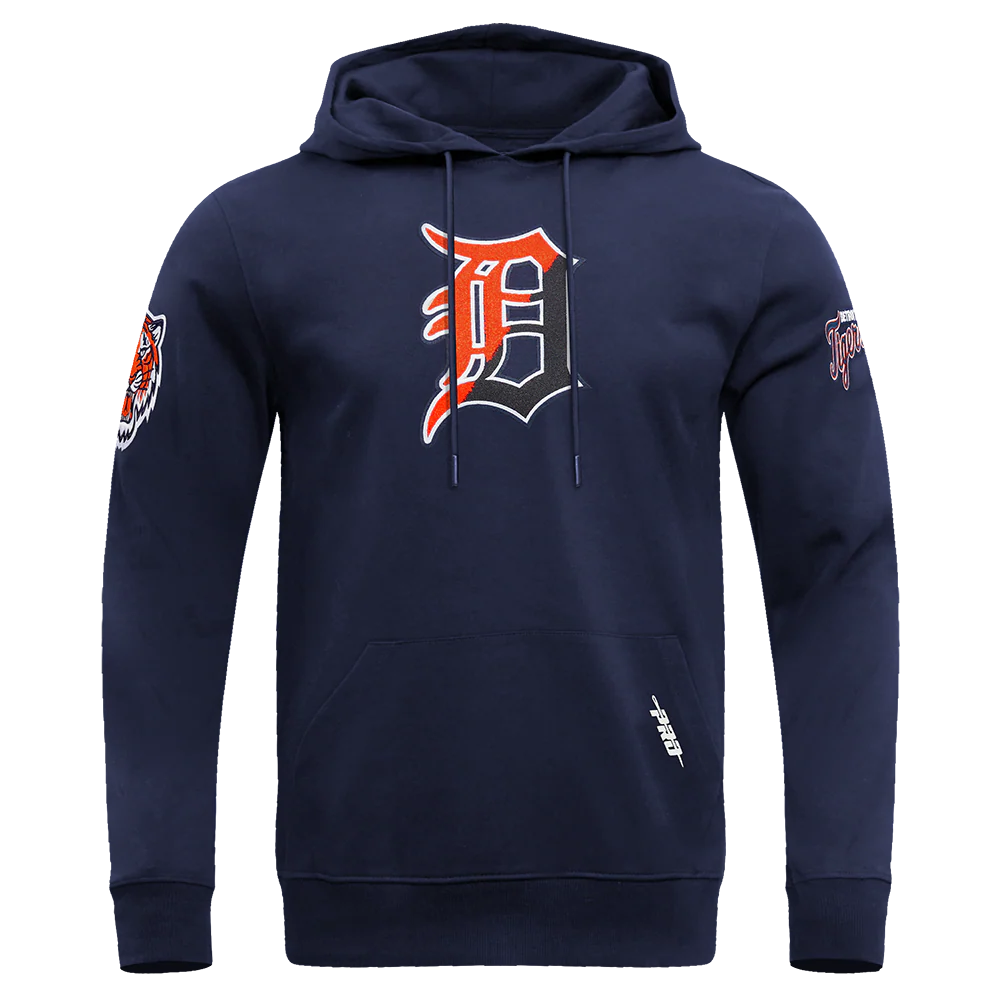 PRO STANDARD DETROIT TIGERS SPLIT LOGO M DK PO HOODIE