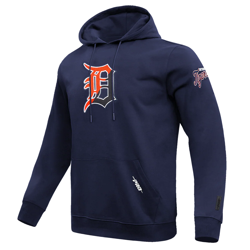 PRO STANDARD DETROIT TIGERS SPLIT LOGO M DK PO HOODIE