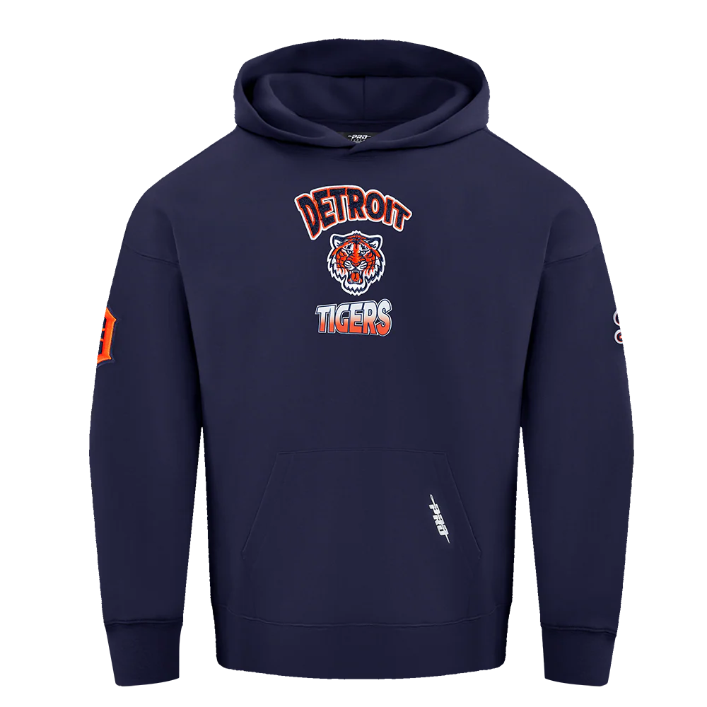 PRO STANDARD DETROIT TIGERS TURN IT UP M DROP SHOULDER FLC PO HOODIE