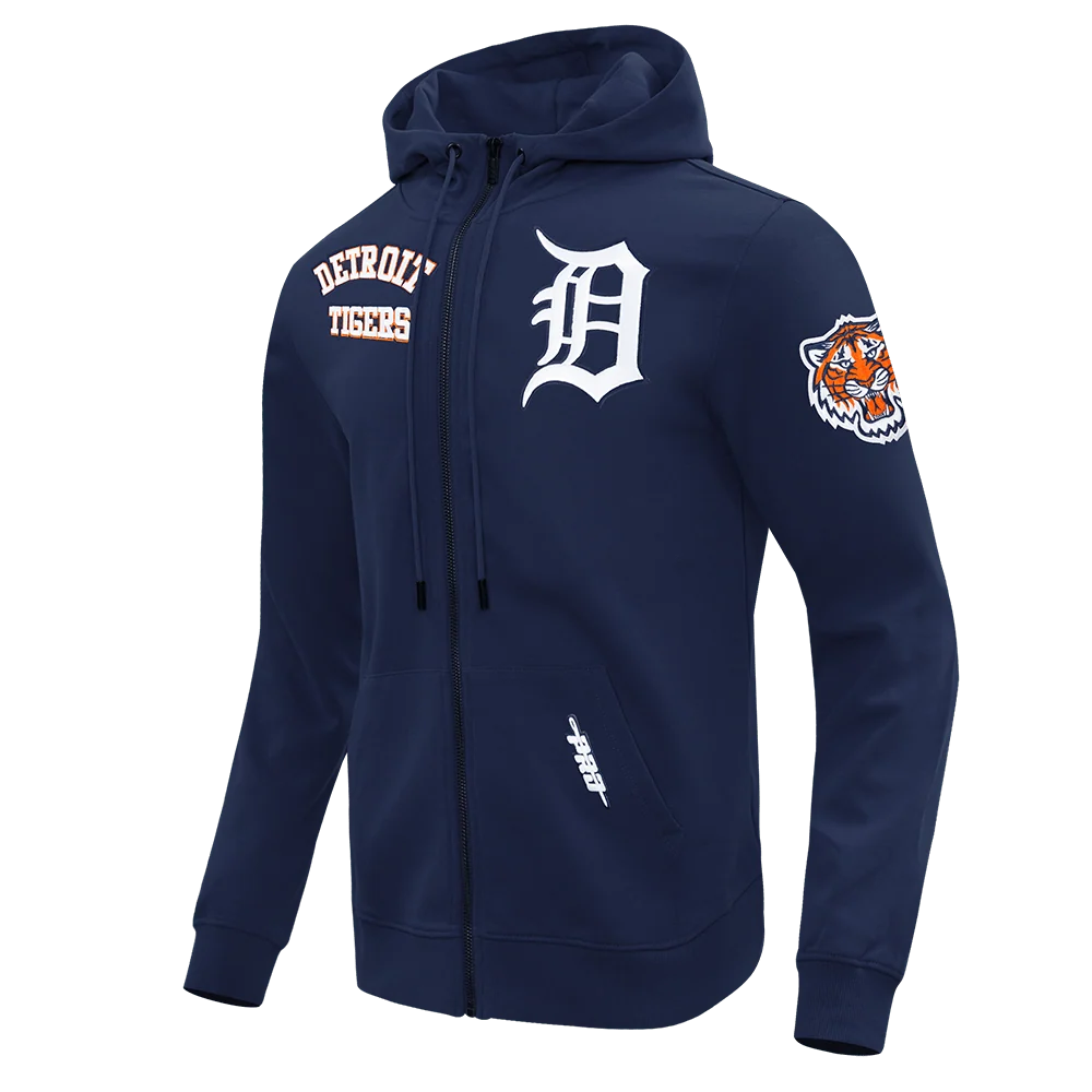 DETROIT TIGERS CLASSIC WIND SUIT MEN'S WOVEN FULL ZIP PULLOVER HOODIE