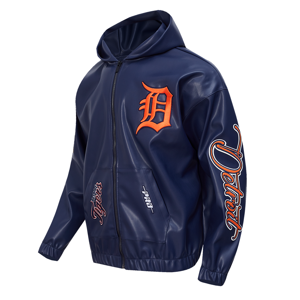 DETROIT TIGERS CITY SIGNATURE M DROP SHOULDER PU FZ HOODIE