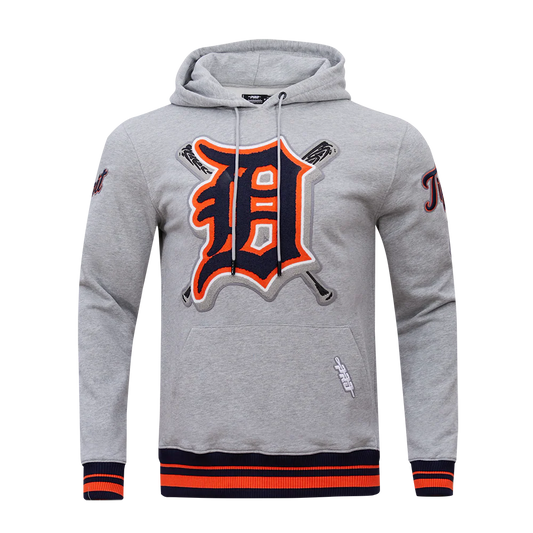 PRO STANDARD MLB DETROIT TIGERS MASHUP MEN'S RIB PULLOVER HOODIE