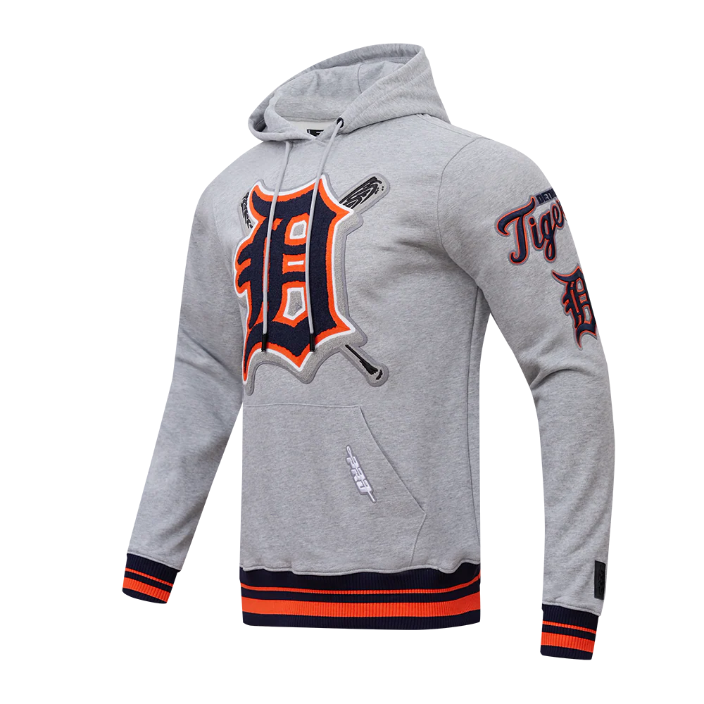 PRO STANDARD MLB DETROIT TIGERS MASHUP MEN'S RIB PULLOVER HOODIE