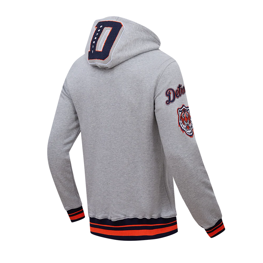 PRO STANDARD MLB DETROIT TIGERS MASHUP MEN'S RIB PULLOVER HOODIE