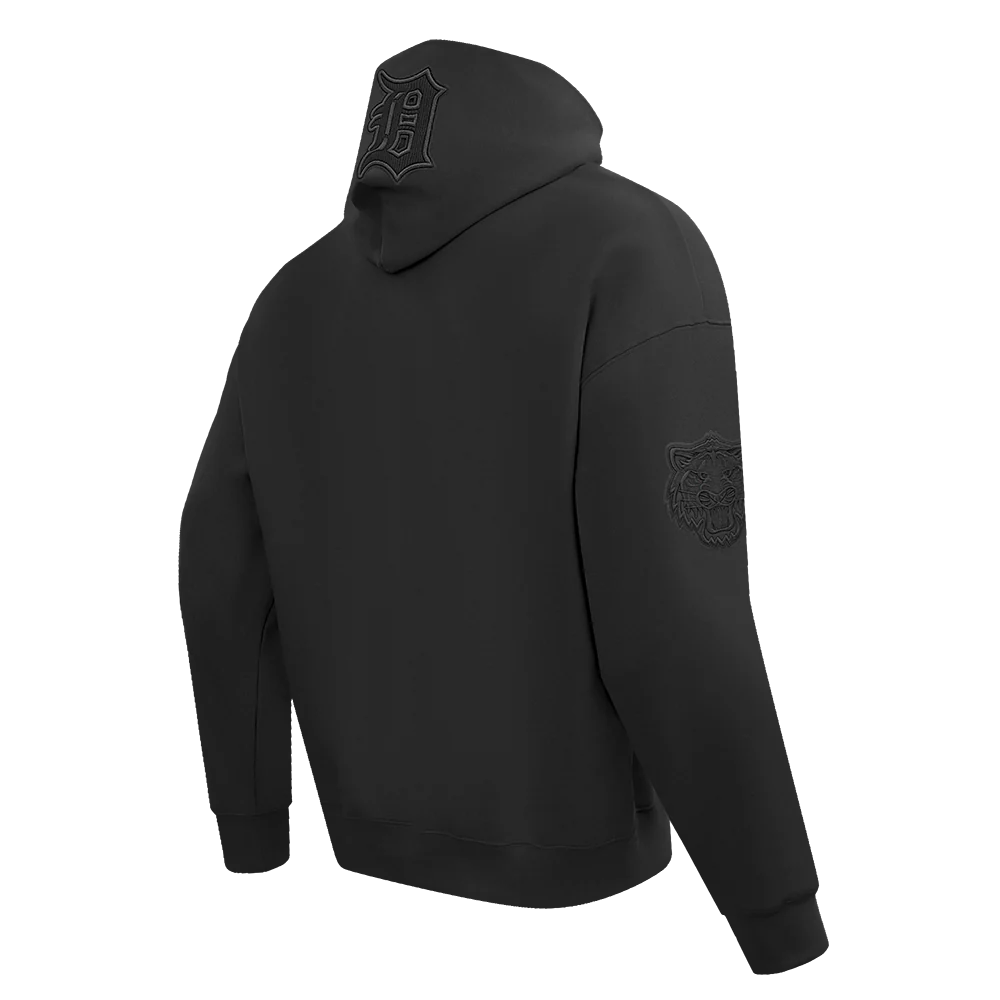PRO STANDARD MLB DETROIT TIGERS NEUTRAL DROP SHOULDER MEN'S PULLOVER HOODIE
