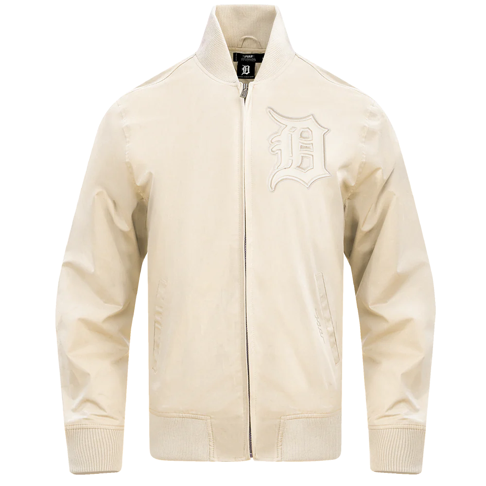 PRO STANDARD MLB DETROIT TIGERS NEUTRAL MEN'S TWILL JACKET