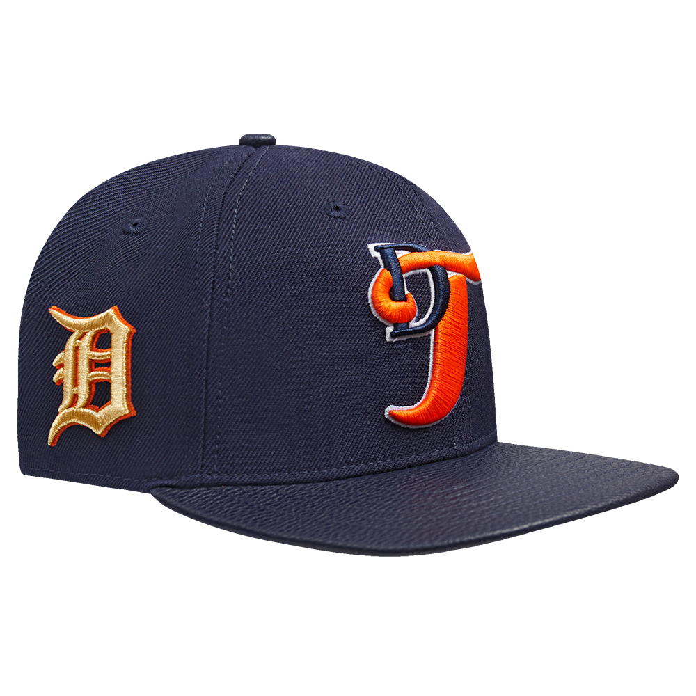 PRO STANDARD DETROIT TIGERS LETTERMAN STRAPBACK, MIDNIGHT NAVY