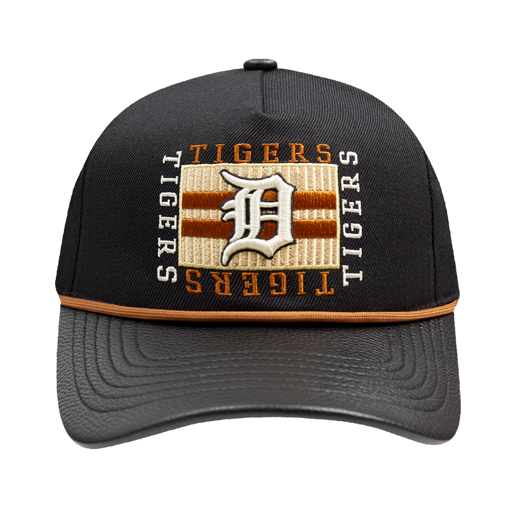 PRO STANDARD DETROIT TIGERS STACKED STRIPE PINCH FRONT STRAPBACK