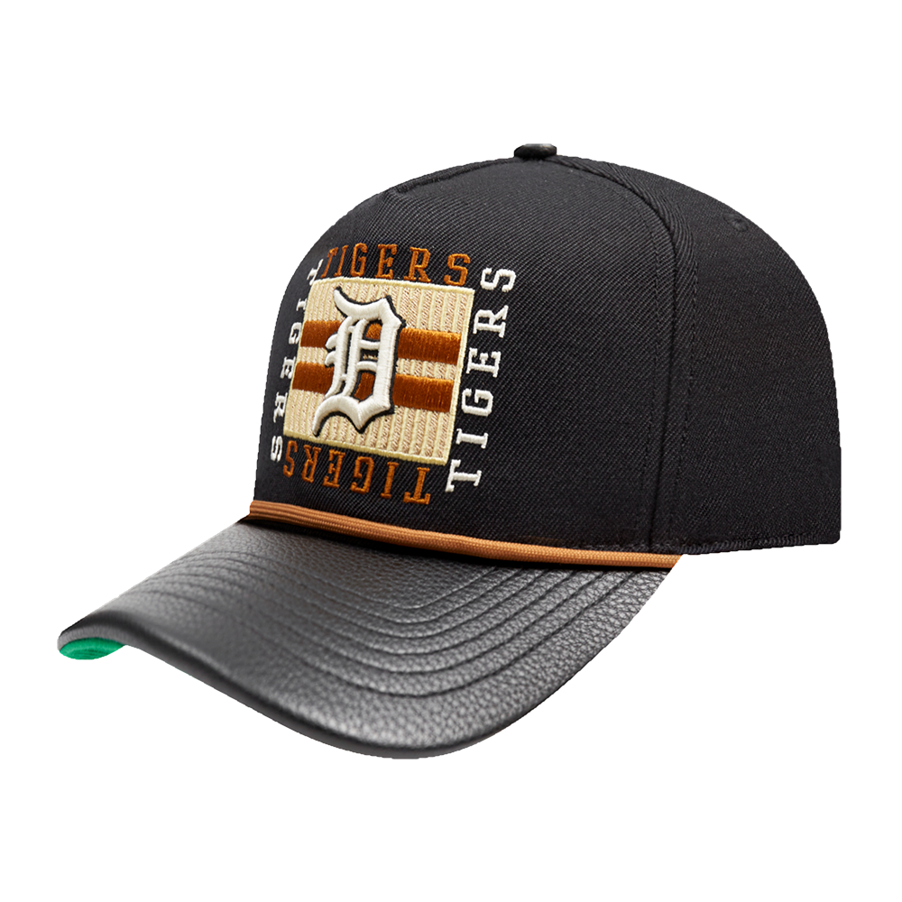 PRO STANDARD DETROIT TIGERS STACKED STRIPE PINCH FRONT STRAPBACK