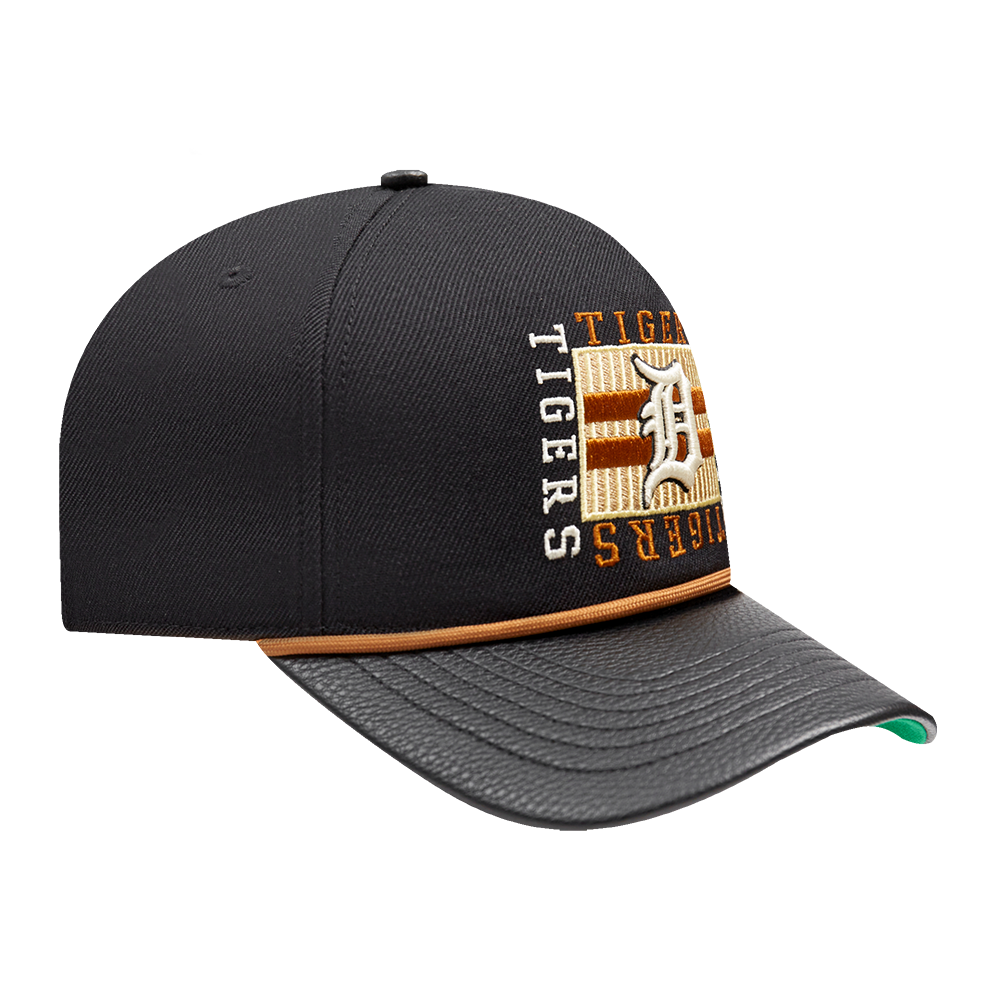 PRO STANDARD DETROIT TIGERS STACKED STRIPE PINCH FRONT STRAPBACK