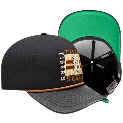 PRO STANDARD DETROIT TIGERS STACKED STRIPE PINCH FRONT STRAPBACK