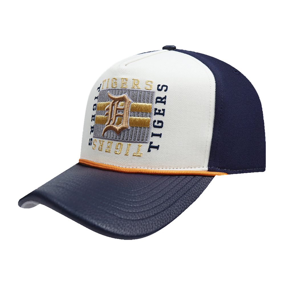 PRO STANDARD DETROIT TIGERS STACKED STRIPE PINCH FRONT STRAPBACK