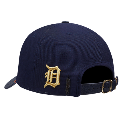 PRO STANDARD DETROIT TIGERS STACKED STRIPE PINCH FRONT STRAPBACK