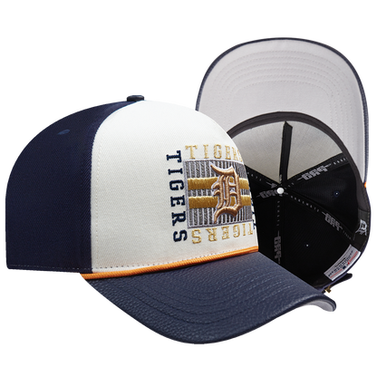 PRO STANDARD DETROIT TIGERS STACKED STRIPE PINCH FRONT STRAPBACK