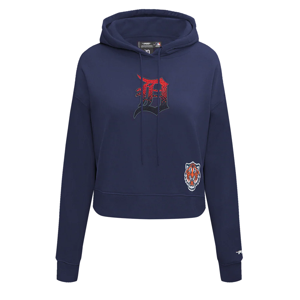 PRO STANDARD DETROIT TIGERS JEWELS W FLC CROPPED PO HOODIE