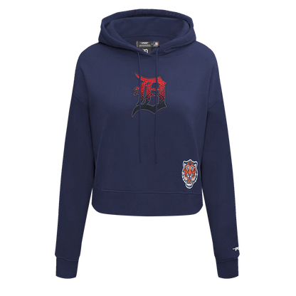 PRO STANDARD DETROIT TIGERS JEWELS W FLC CROPPED PO HOODIE