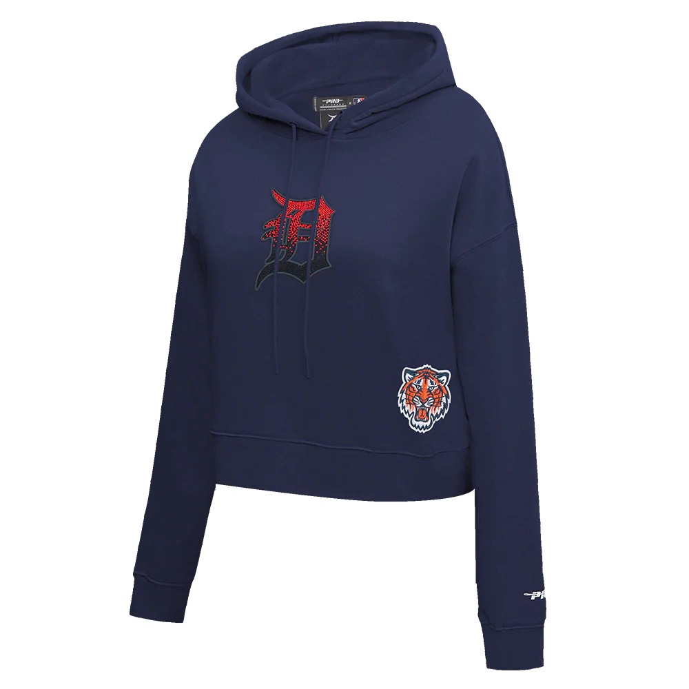 PRO STANDARD DETROIT TIGERS JEWELS W FLC CROPPED PO HOODIE