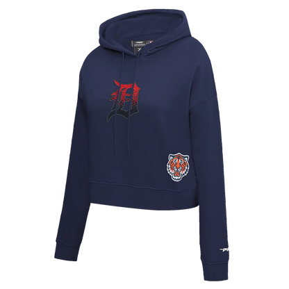 PRO STANDARD DETROIT TIGERS JEWELS W FLC CROPPED PO HOODIE