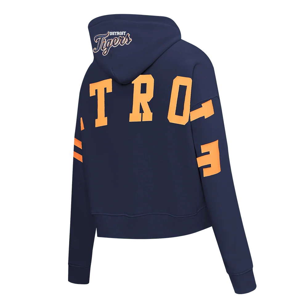 DETROIT TIGERS WINGSPAN WOMEN'S FLC CROPPED PO HOODIE