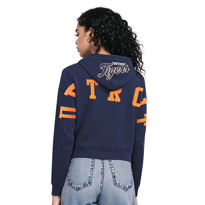 DETROIT TIGERS WINGSPAN WOMEN'S FLC CROPPED PO HOODIE