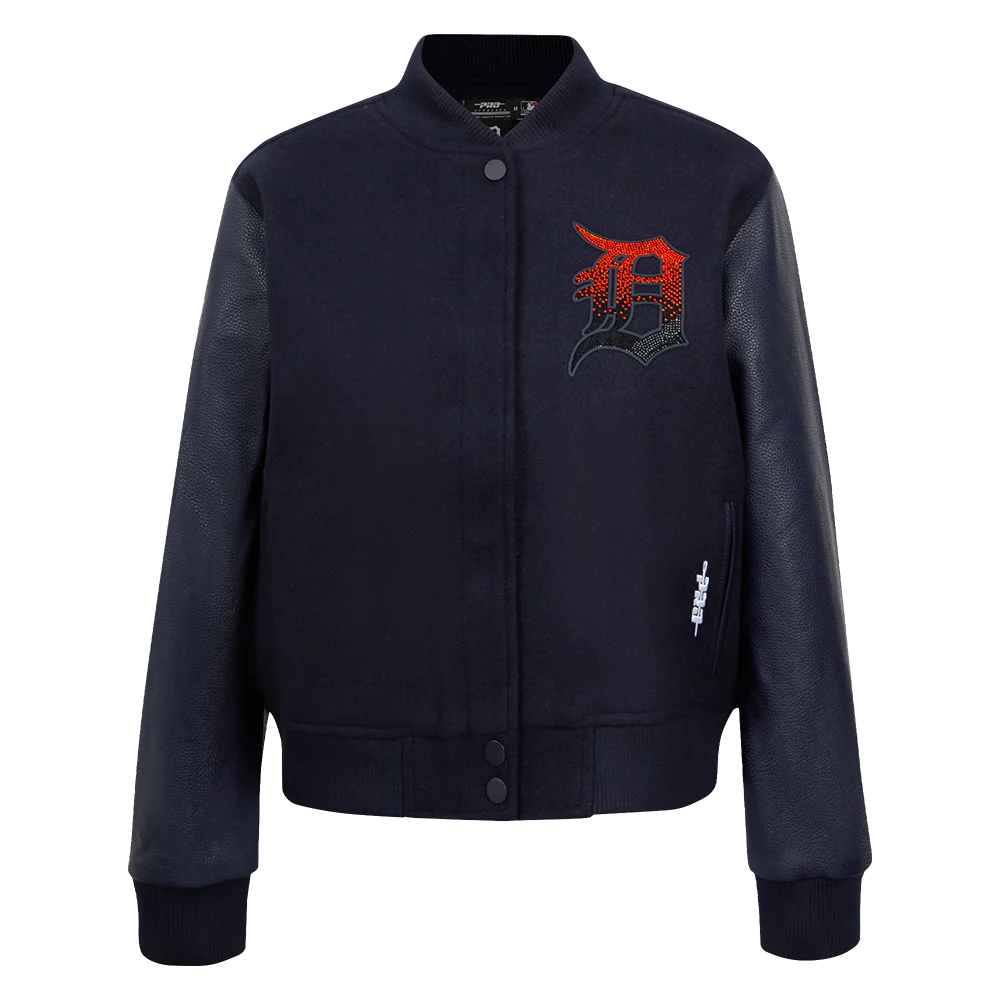 PRO STANDARD DETROIT TIGERS JEWELS W WOOL VARSITY JACKET