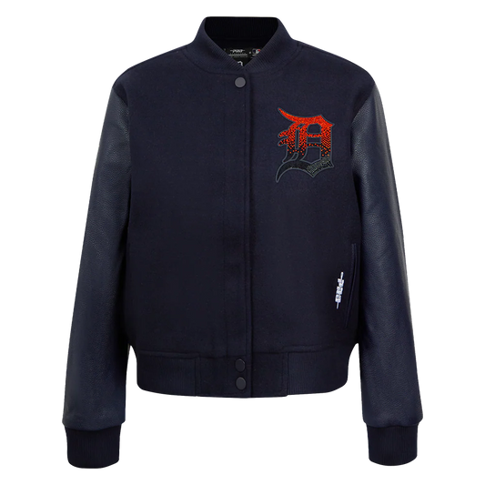 PRO STANDARD DETROIT TIGERS JEWELS W WOOL VARSITY JACKET