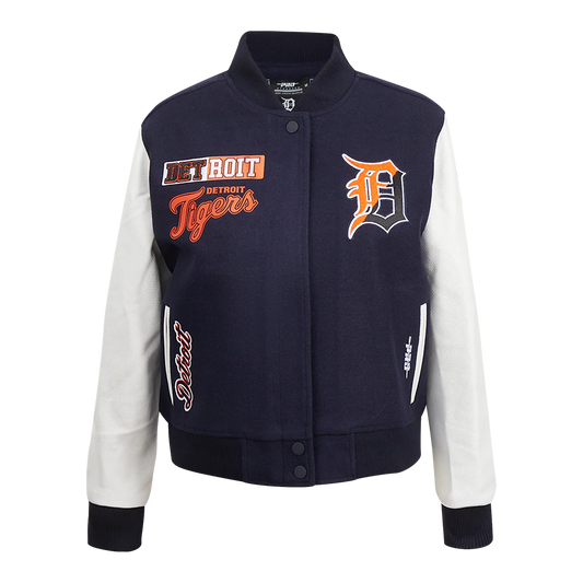 PRO STANDARD DETROIT TIGERS SPLIT LOGO W WOOL VARSITY JACKET