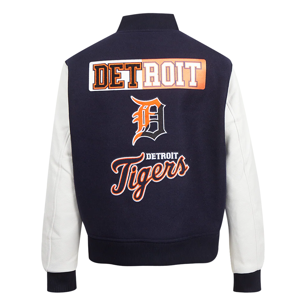 PRO STANDARD DETROIT TIGERS SPLIT LOGO W WOOL VARSITY JACKET