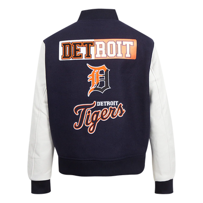 PRO STANDARD DETROIT TIGERS SPLIT LOGO W WOOL VARSITY JACKET