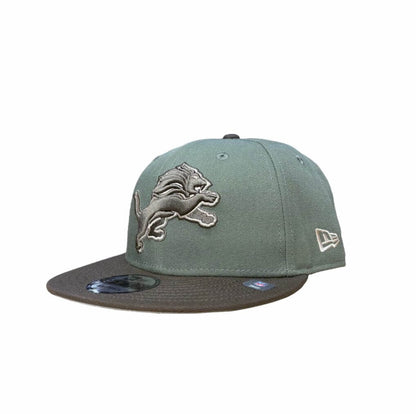 NEW ERA DETROIT LIONS OLIVE/WALNUT 9FIFTY CAP