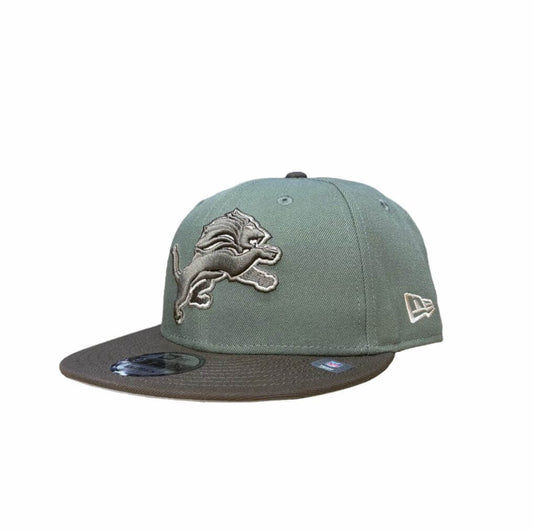 NEW ERA DETROIT LIONS OLIVE/WALNUT 9FIFTY CAP
