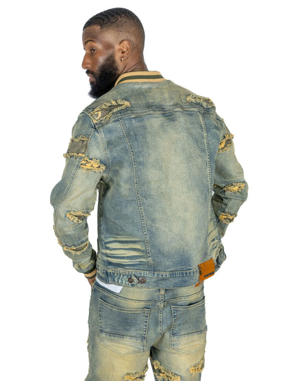 MAKOBI  Sassari Denim Jacket - Dirt M1097