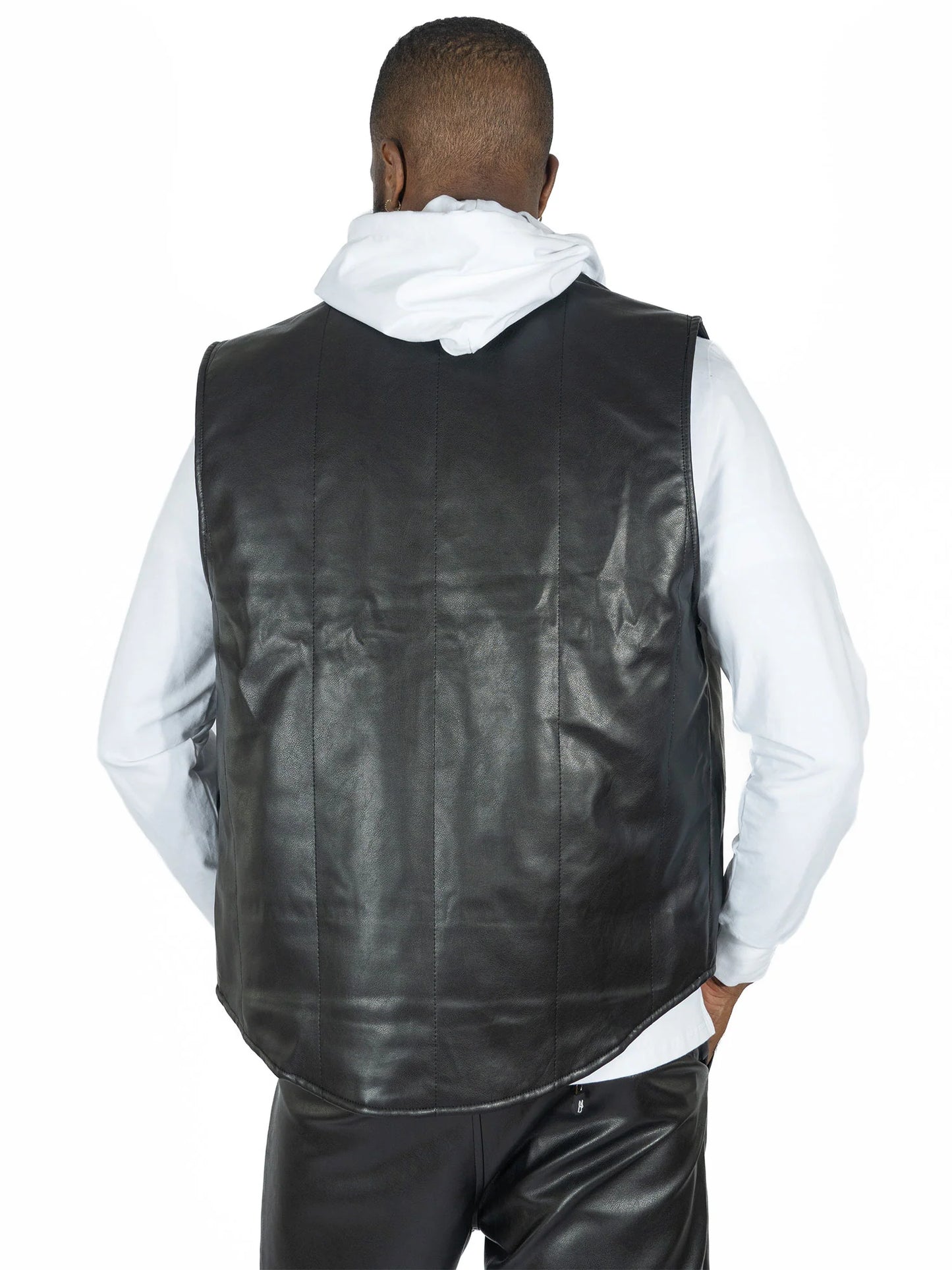 MAKOBI Romano Vegan Leather Vest M1107