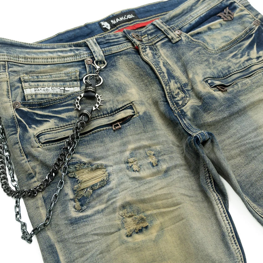 MAKOBI ADORNI CHAIN PANTS (M1763 )