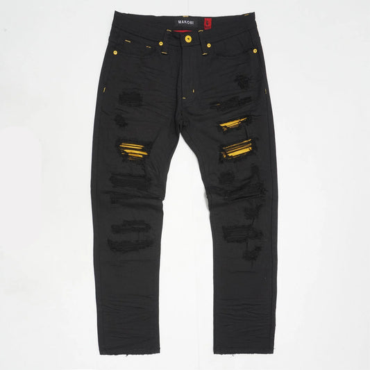 M1773 Makobi Amalfi Denim Jeans With Underlay