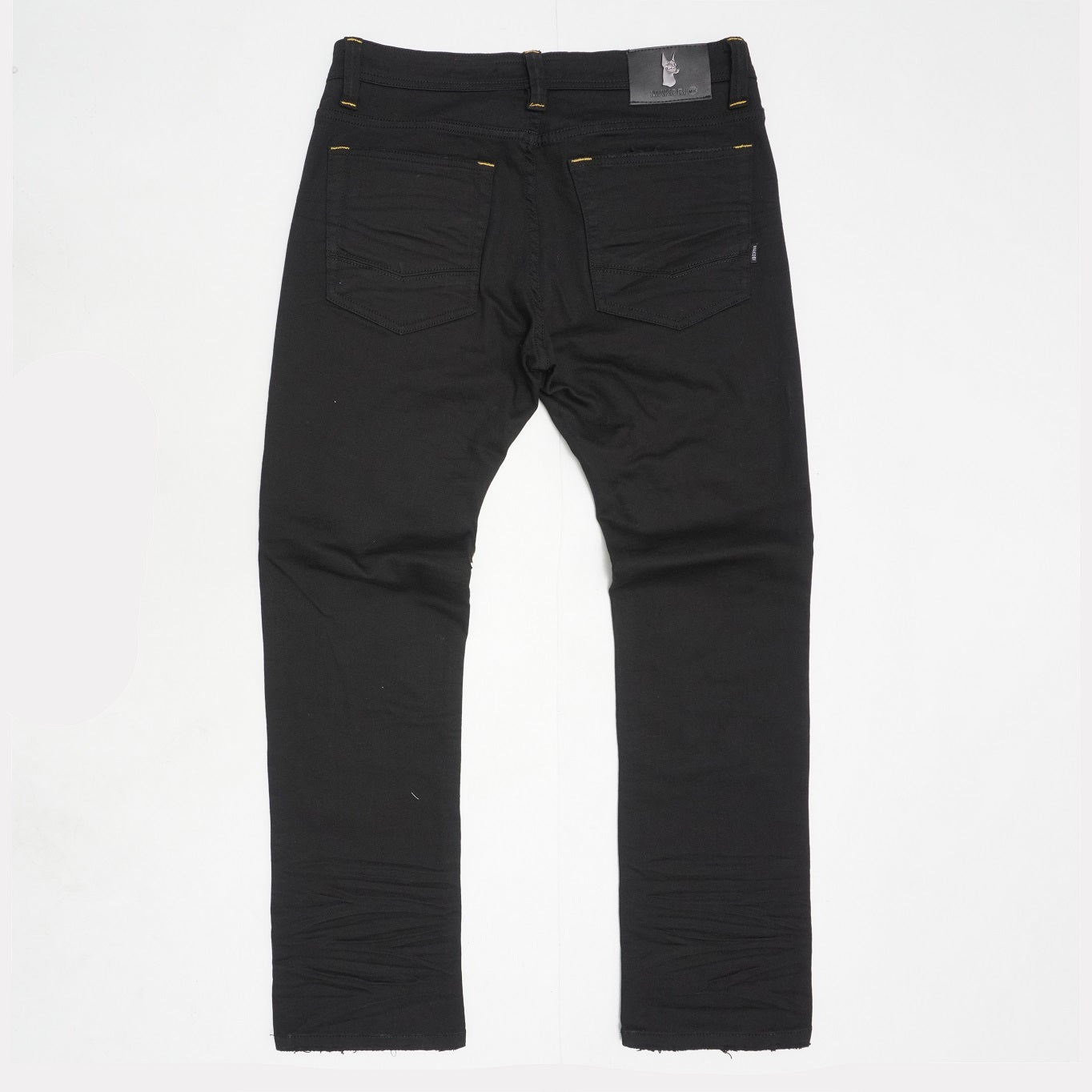 M1773 Makobi Amalfi Denim Jeans With Underlay - Black/Yellow