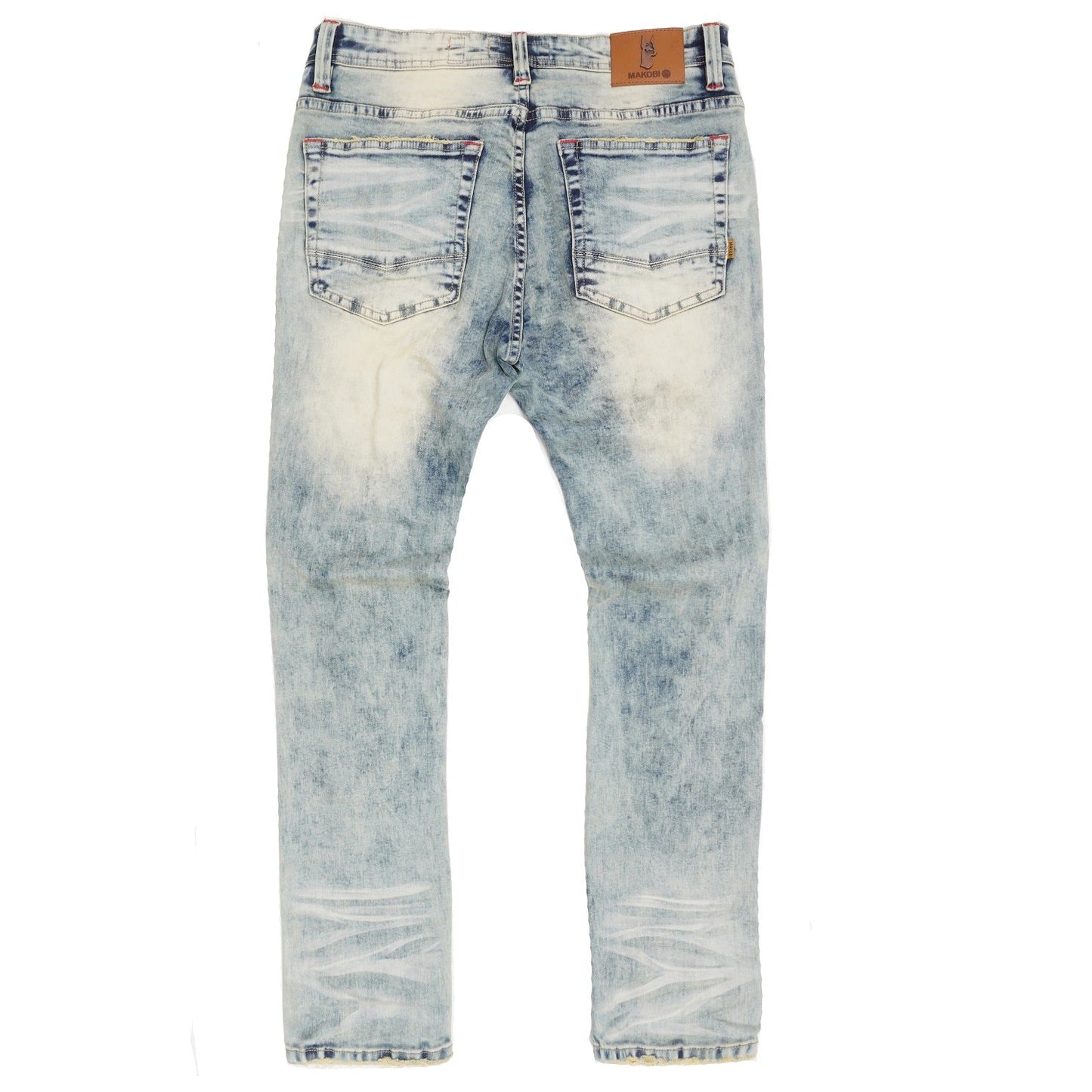M1773 Makobi Amalfi Denim Jeans With Underlay - Dirt Wash