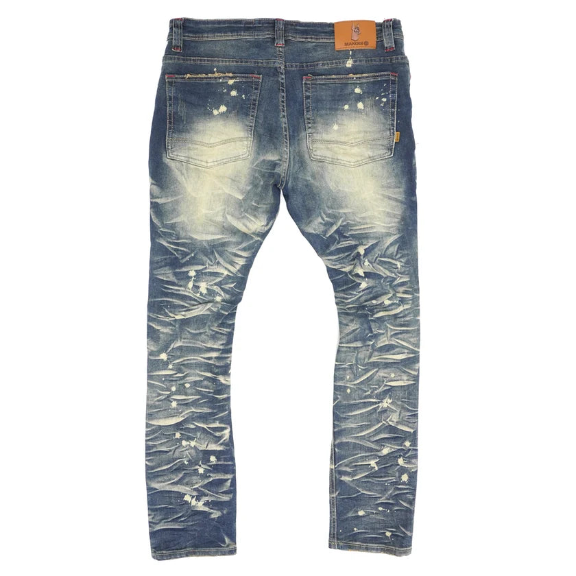 MAKOBI PENSACOLA SHREDDED JEANS (M1780)