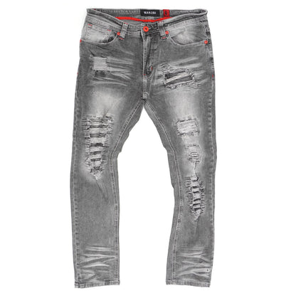 M1780 Makobi Pensacola Shredded Jeans