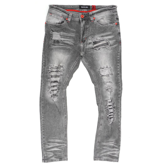 M1780 Makobi Pensacola Shredded Jeans