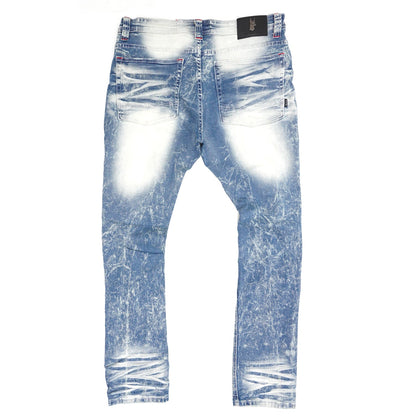 M1780 Makobi Pensacola Shredded Jeans - Light Wash