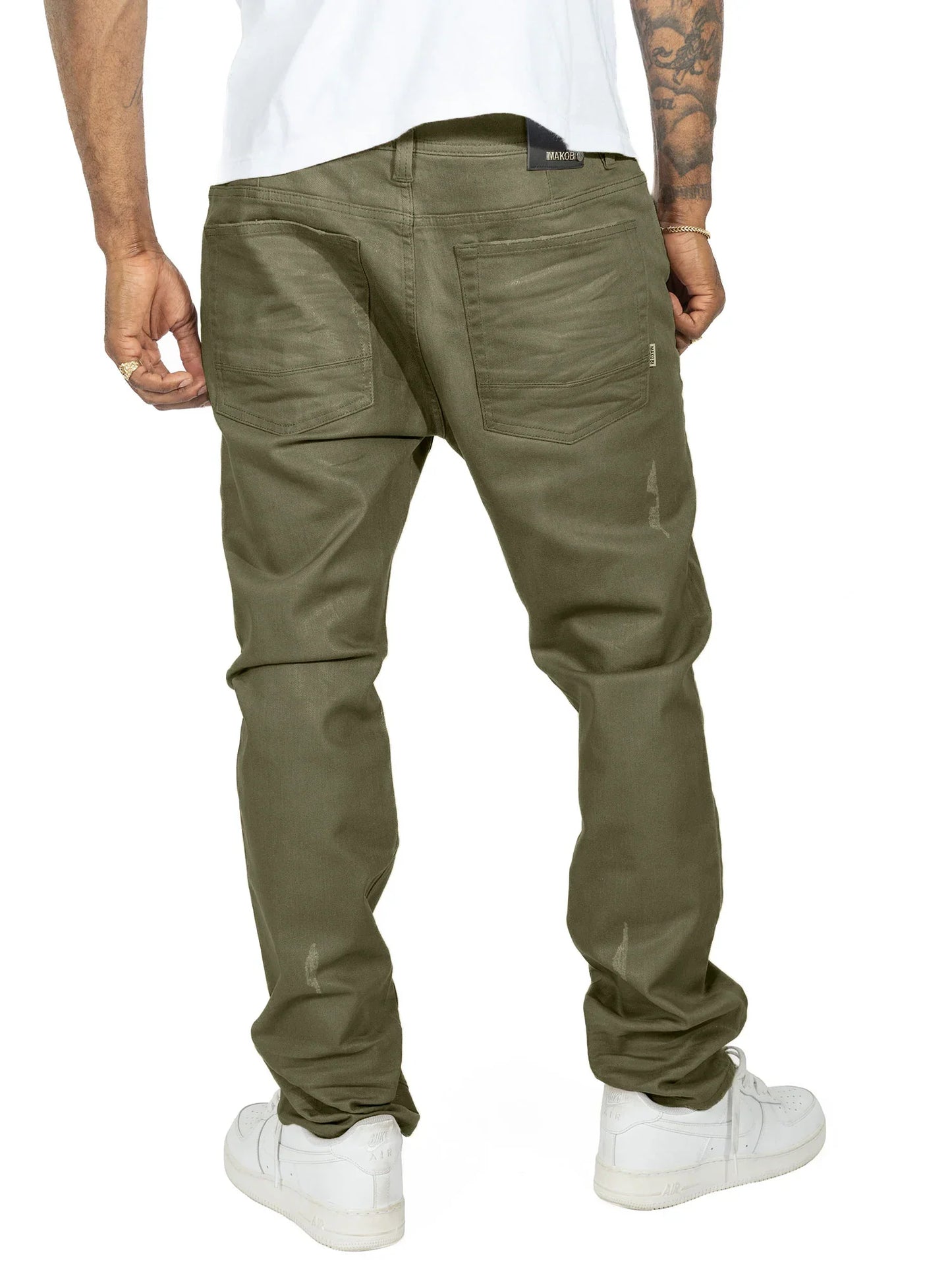 M1901 MAKOBI SEGRETO COATED JEANS