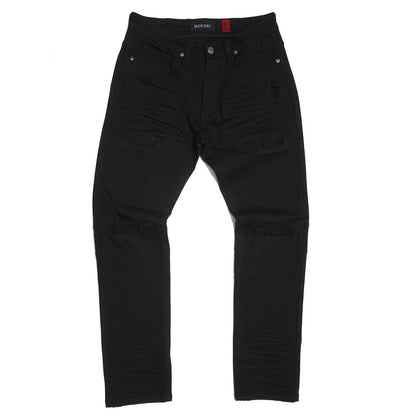 M1911 MAKOBI DISTRESSED SHREDDED JEANS