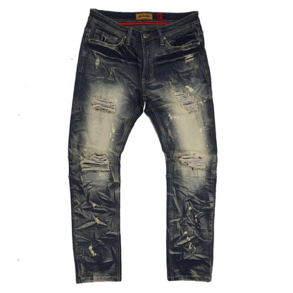 M1911 MAKOBI DISTRESSED SHREDDED JEANS