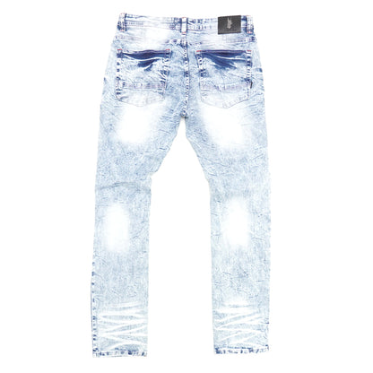 M1944 Makobi Pipa Shredded Jeans - Light Wash