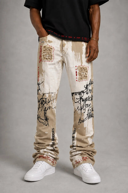 MAKOBI MEN'S PREGO TWILL STACKED PANTS (M1958)
