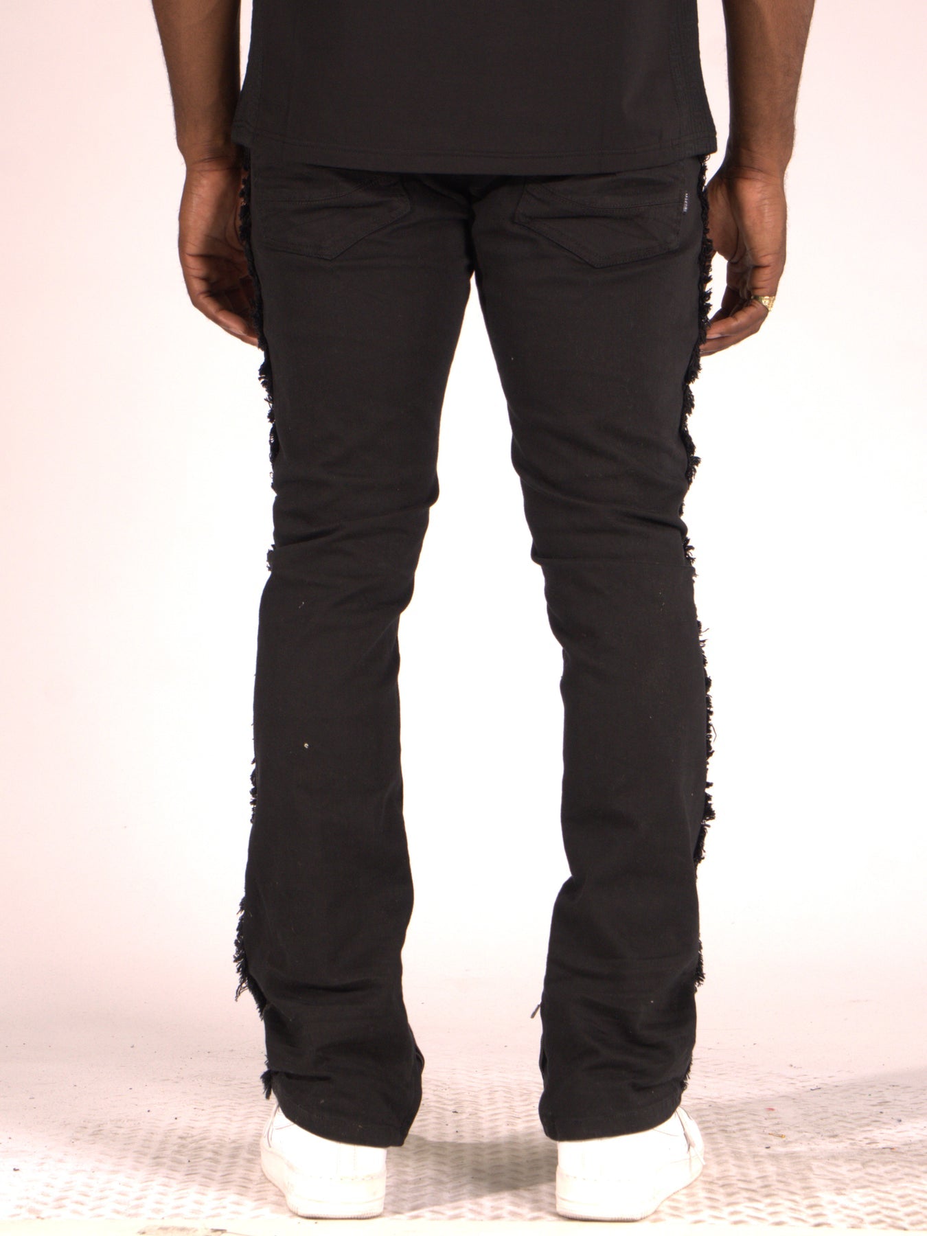 M1973 Makobi Danielli 34" Semi Stacked Jeans - Black/Black