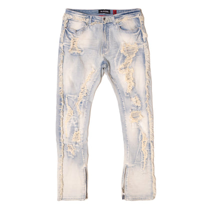 M1973 Makobi Danielli 34" Semi Stacked Jeans - Light Wash