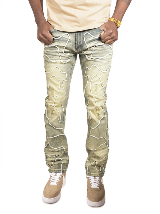 MAKOBI Belluci Jeans - Dirt-(M1976)