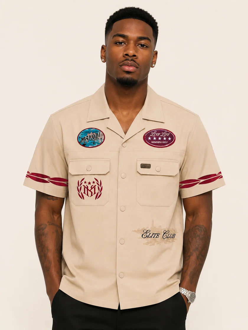 MAKOBI MEN'S ELITE CLUB TWILL TRACK-SUIT SET (M416)